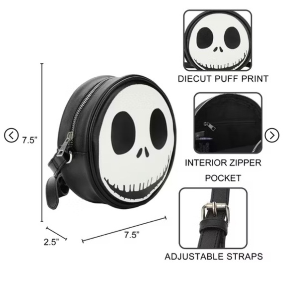 NWT- Disney Night before Christmas Jack crossbody purse - Picture 6 of 8